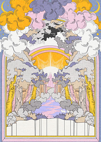 Bunny Land Art Print by OMG Kitty