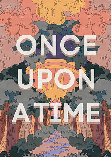 Once upon a Time Art Print by OMG Kitty