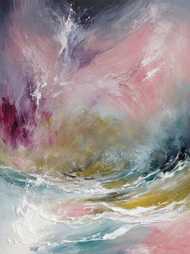 Vibrant Ocean Waves Art Print