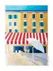 Sunshine a Croissants: French Riviera Summer Painting Art Print