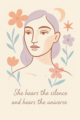Shehearsthesilence Art Print