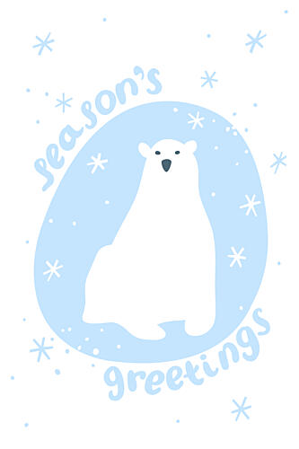Polarbeargreetings Art Print