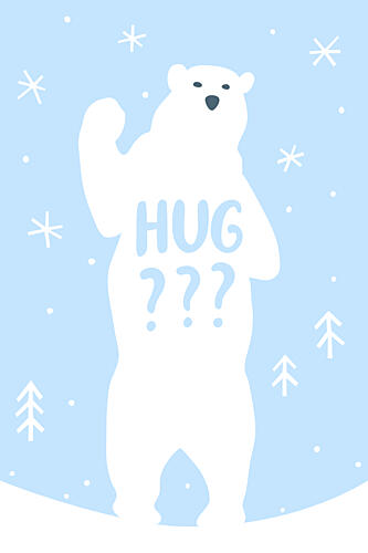 Polarbearhug Art Print