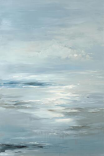 Serene Abstract Seascape Art Print