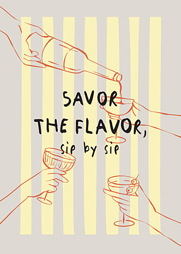 Pouring Flavorful Drinks Art Print by Zove Ahhh