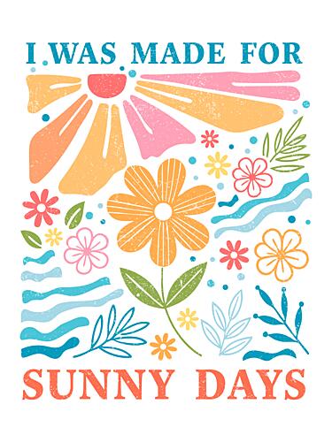 Sunny Days Flowers Art Print