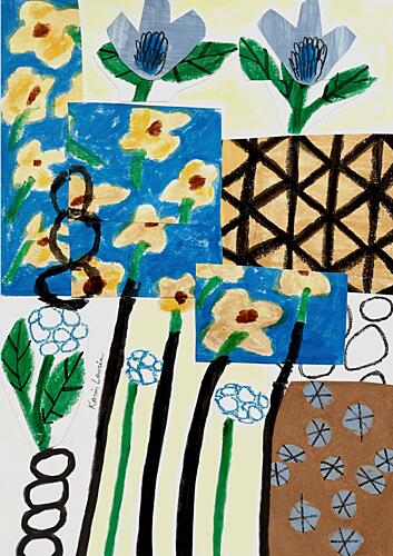Vibrant Floral Patterns Art Print