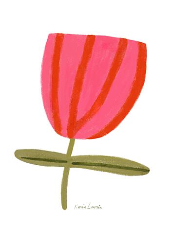 Modern Pink Flower Art Print