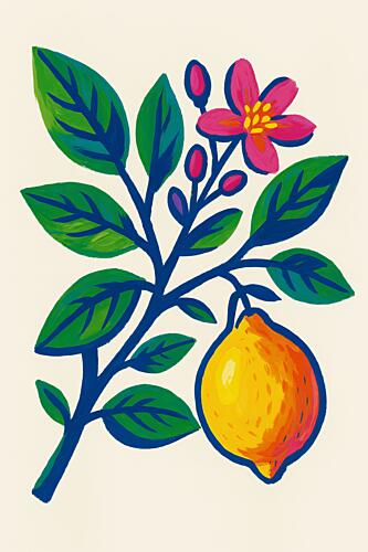 Fresh Lemon Blossom Art Print