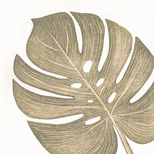 Muted Tropical Monstera Leaf Art Print