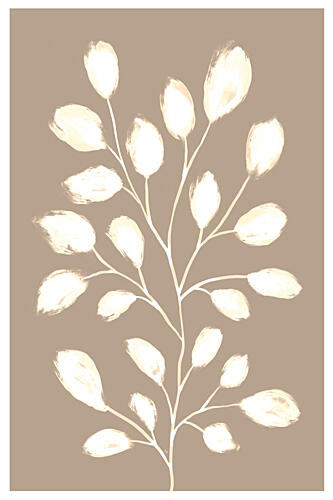 Gentle Botanical Branch Art Print by Martina
