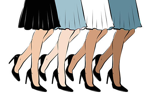 Diverse Fashion Walk Art Print by Martina
