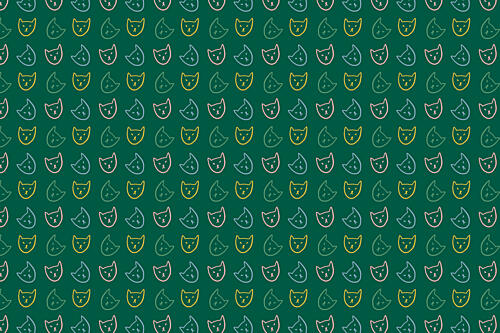Catpatternno05 Art Print