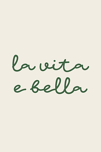 Italian Life Is Beautiful Art Print