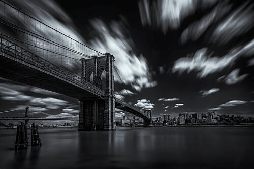 Brooklyn Bridge Drama Art Print
