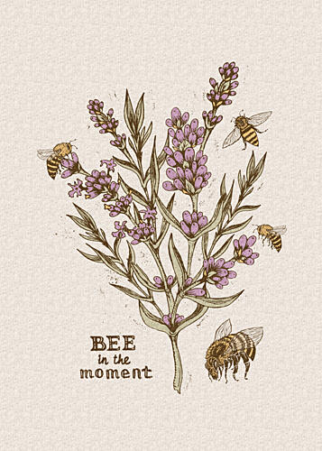 Bee in the Moment Art Print