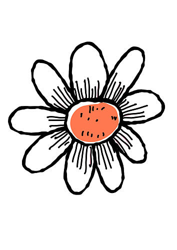 Cheerful Daisy Bloom Art Print