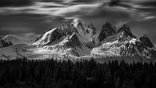 Winter Mountain Majesty Art Print by John R Huang