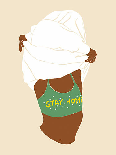 Stay Home Comfort Art Print