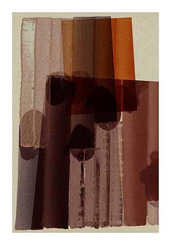 Layered Earth Tones Art Print by Cartissi