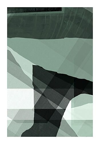 Serene Layered Abstract Art Print by Cartissi