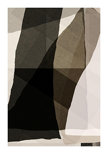 Abstract Neutral Layers Art Print by Cartissi