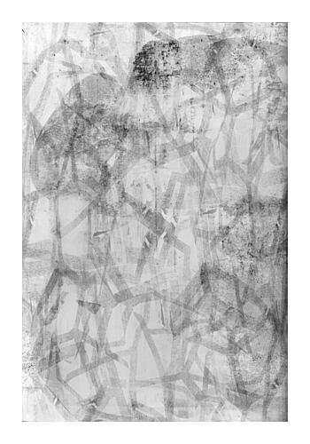 Textured Monochrome Abstract Art Print by Cartissi