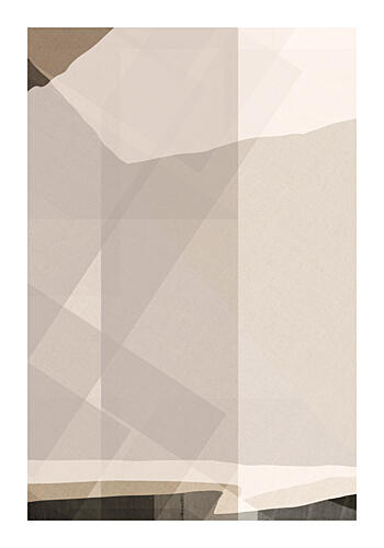 Soft Beige Abstraction Art Print by Cartissi