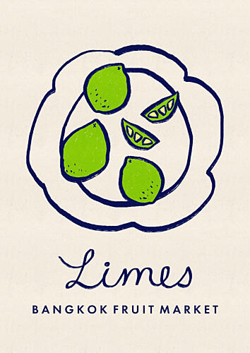 Bangkok Limes Art Print