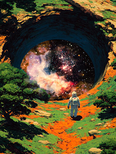 Galaxy Portal Art Print
