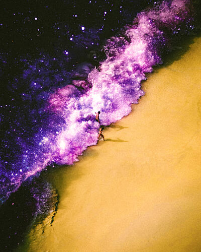 Space Waves Art Print by Taudalpoi