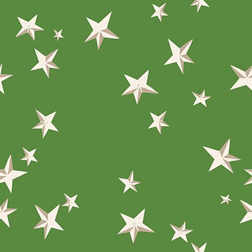 Scattered Green Stars Art Print