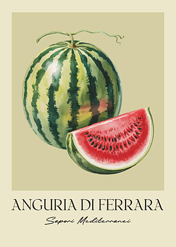 Ripe Summer Watermelon Art Print
