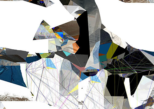 Fragmented Geometric Vision Art Print
