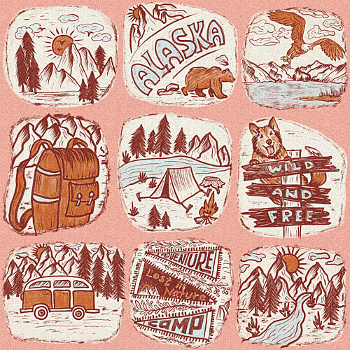 Rustic Alaska Adventures Art Print