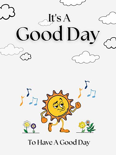 Good Day Sun Character Art Print