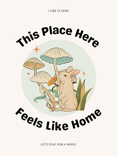 Whimsical Forest Home Art Print