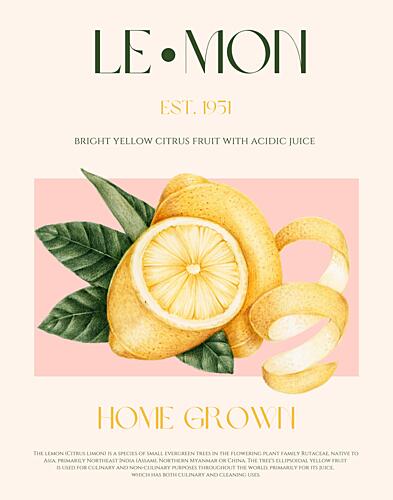 Bright Yellow Lemons Art Print
