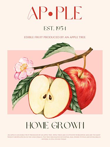 Apple Home Grown Art Print