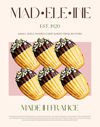 Chocolate Dipped Madeleines Art Print