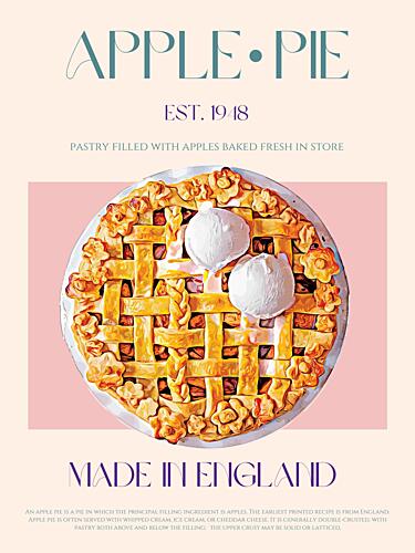 Apple Pie Art Print by Nazma Khokhar