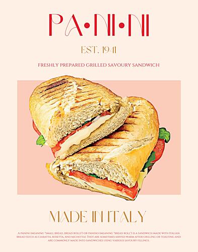 Classic Italian Panini Art Print