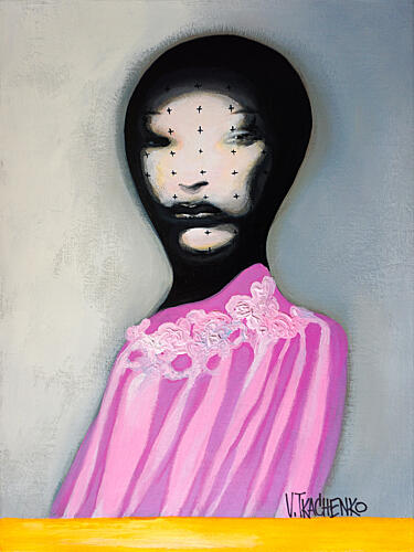 Pink Fashion Portrait Fashion Print