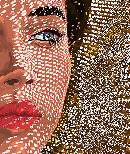 Dappled Light Portrait Fashion Print