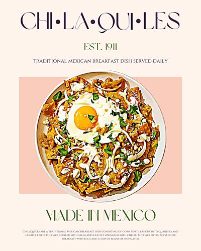 Mexican Breakfast Chilaquiles Art Print