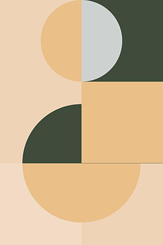 Abstract Geometric Shapes Art Print by Nilesh Kulkarni