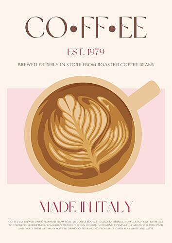 Italian Coffee Art Print