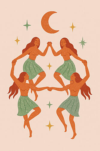 Themoonsistersno02 Art Print