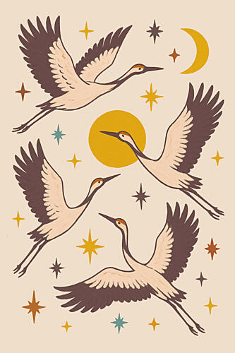 Cranesmagic Art Print