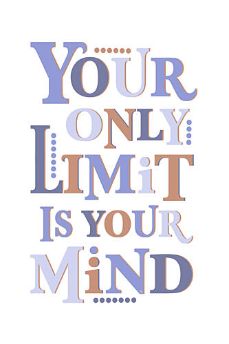 Inspirational Mind Typography Art Print by Martina